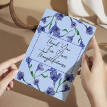 Casamento Violet Blue Floral Watercolor