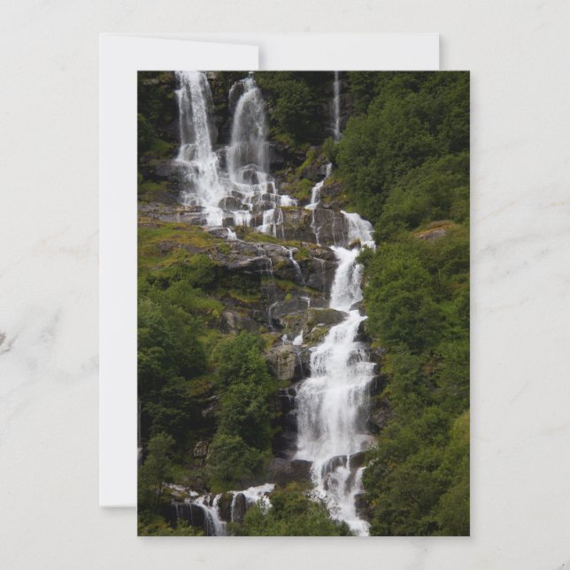 Cartão De Agradecimento Cascata Volefossen (Frente)