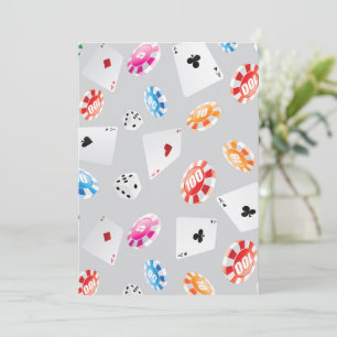 Cartão De Agradecimento Casino, padrão dos acessórios dos jogos 8