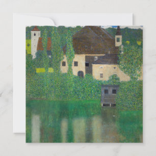 Cartão De Agradecimento Castelo de Água de Gustav Klimt