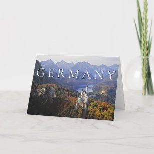Cartão De Agradecimento Castelo Neuschwanstein   Alemanha Baviera Obrigado