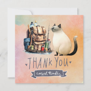 Cartão De Agradecimento CAT Amantes de pesca