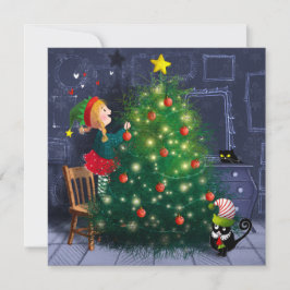 Cartão De Agradecimento Cat Chaos Christmas