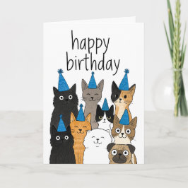 Cartão De Agradecimento Cat Lover Cards - Cat Party Birthday Card