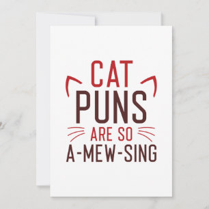 Cartão De Agradecimento Cat Puns É Tão Amewing