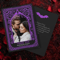 Catedral de Vampiros Góticos Púrpura Foto Casament