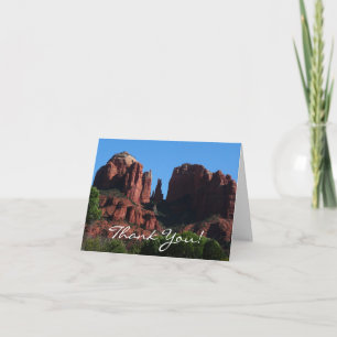 Cartão De Agradecimento Catedral Rock em Sedona Monumento de Arizona