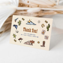 Caubói Primeiro Rodeio 1º Aniversário Obrigado Wes