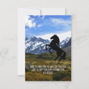 Cartão De Agradecimento Cavalo Que Sobrou Meu Cavalo É Meu Grande Coraç