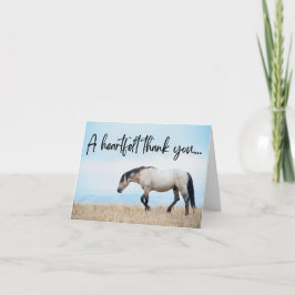 Cartão De Agradecimento Cavalo Selvagem Obrigado