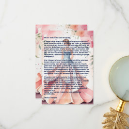 Cartão De Agradecimento Celebração de Quinceanera de Aquarela