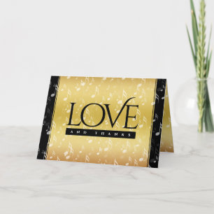 Cartão De Agradecimento Celebração do 27º aniversário do Casamento Musical