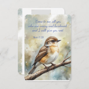 Cartão De Agradecimento Celebração Funeral da Vida Obrigado Escritura