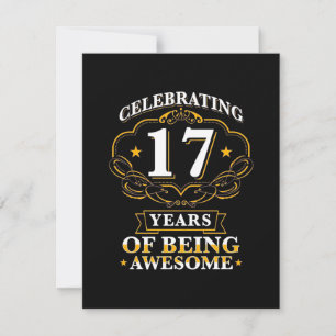 Cartão De Agradecimento Celebrando 17 Anos De Ser Incrível