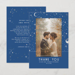 Cartão De Agradecimento Celestial e Mística Noite Estrelada Obrigado Foto