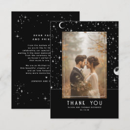 Cartão De Agradecimento Celestial e Mística Noite Estrelada Obrigado Foto