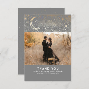 Cartão De Agradecimento Celestial e Mística Noite Estrelada Obrigado Foto