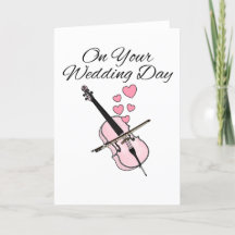 Cello Wedding Card Cellist String Musical