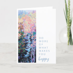 Cartão De Agradecimento Cena Colorida Faça Mais