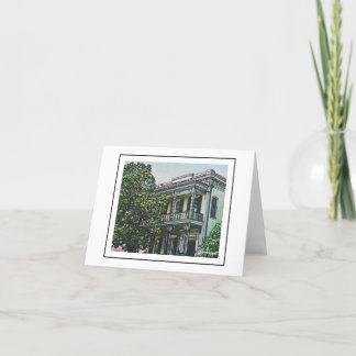 Cartão De Agradecimento Cenas de Nova Orleans Notecard