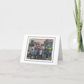 Cartão De Agradecimento Cenas de Nova Orleans Notecard