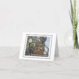 Cartão De Agradecimento Cenas de Nova Orleans Notecard