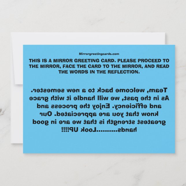 Cartão De Agradecimento CEOFC1046A - Equipe (Verso)