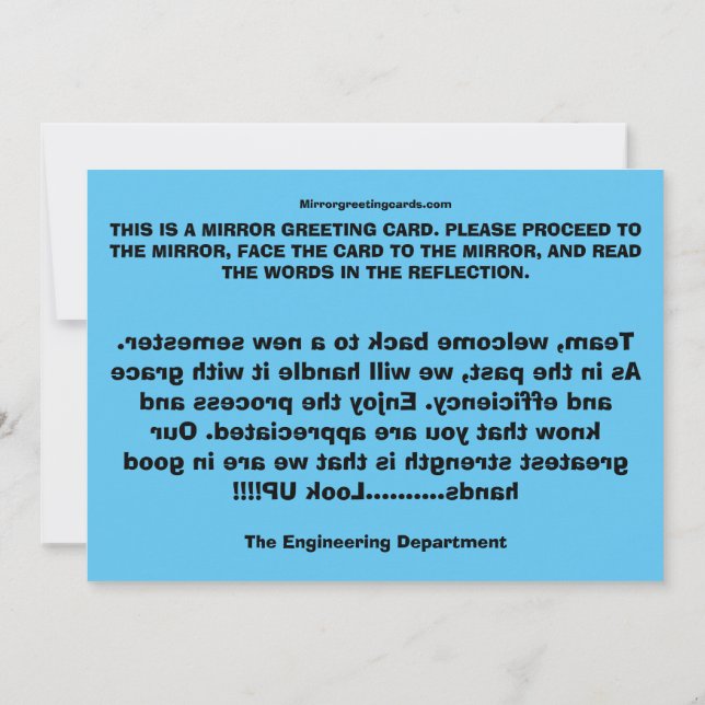 Cartão De Agradecimento CEOFC1046ED - Equipe (Verso)