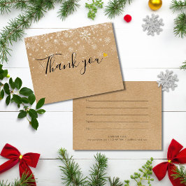 Cartão De Agradecimento Certificado de Presente de Natal para Negócios