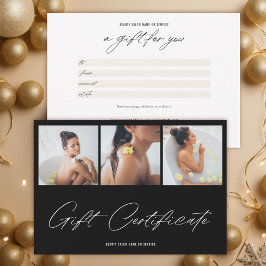 Cartão De Agradecimento Certificado Mínimo de Oferta de Logotipo Elegante