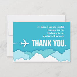 Cartão De Agradecimento Céus Amigáveis | Muito Viajante Obrigado