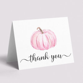 Cartão De Agradecimento Chá Bestial de Bebê-Abóbora