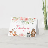 Chá de Bebê Animais da Floresta Floral