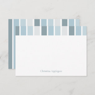 Cartão De Agradecimento Chá De Bebê Azul Com Tiragem Personalizada Obrigad