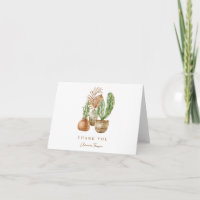 Chá de Bebê Boho Cactus Personalizado Verde Dobrad