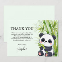 Chá de Bebê de Bambu de Urso Panda