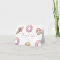 Chá de Bebê de Cupcake & Donut Rosa Doce