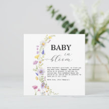 Chá de Bebê Flor de Bebê Floral Selvagem