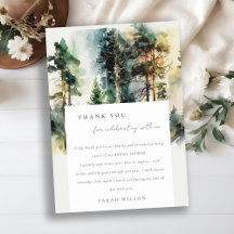 Chá de Bebê Floresta Elegante de Aquarela