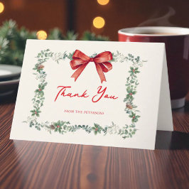 Cartão De Agradecimento Chá de Bebê Natal Um Alegre Pequeno
