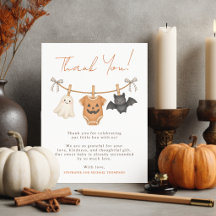 Chá de Bebê Personalizado Little Boo Halloween