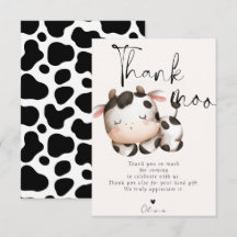 Chá de bebê tema vaca