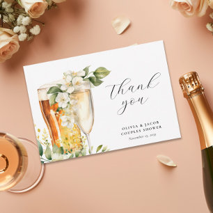 Cartão De Agradecimento Chá de bolhas e Casais de ruptura