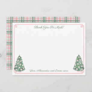 Cartão De Agradecimento Chá de casamento De Chinoiserie Elegante, Rosa E V