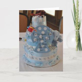 Cartão De Agradecimento Chá de fraldas