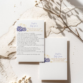 Cartão De Agradecimento Chá de fraldas aconselhou mãe a ser um tema roxo