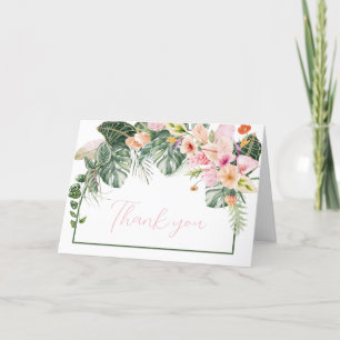 Cartão De Agradecimento Chá de fraldas Aloha