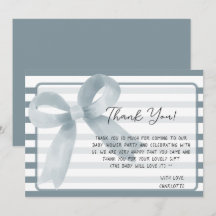 Chá de fraldas Arco Azul com Cor de Água Gelada