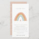 Cartão De Agradecimento Chá de fraldas Arco-Íris Azul Esmagado Elegante (Frente/Verso)