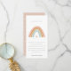 Cartão De Agradecimento Chá de fraldas Arco-Íris Azul Esmagado Elegante (Frente/Verso In Situ)